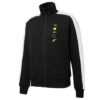 (WMNS) Chaqueta de cuello alto de punto con rayas distintivas, negra