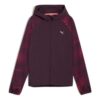 (WMNS) Chaqueta de running tejida con estampado Favourite Velocity “Ciruela medianoche”