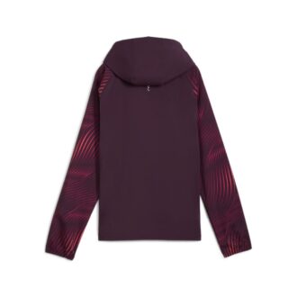 (WMNS) Chaqueta de running tejida con estampado Favourite Velocity “Ciruela medianoche”
