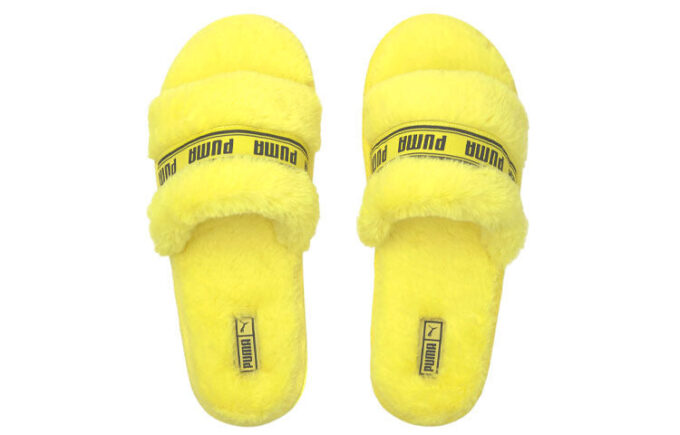 (WMNS) Diapositivas Fluff “Amarillo Fluo”