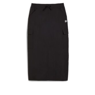 (WMNS) Falda midi cargo DOWNTOWN “Negra”