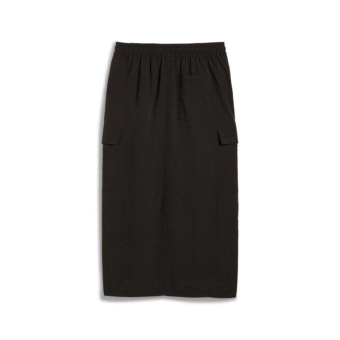 (WMNS) Falda midi cargo DOWNTOWN “Negra”