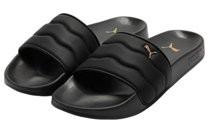(WMNS) Lead Cat 2.0 Puffy “Negro Metalizado Dorado”