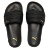(WMNS) Lead Cat 2.0 Puffy “Negro Metalizado Dorado”
