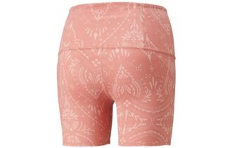 (WMNS) Mallas cortas de entrenamiento de 5 pulgadas con estampado de estudio “Rosette”