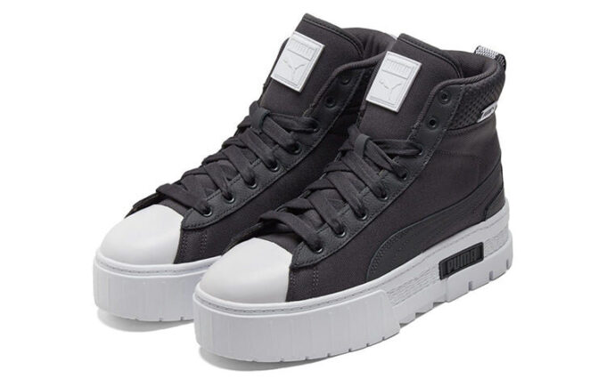 (WMNS) Mayze Mid Safari Zapatos de skate casuales negros