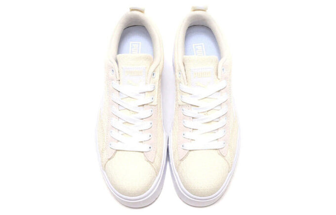 (WMNS) Mayze Patchwork Suela Gruesa Retro Casual Zapatos de Skateboarding Blanco