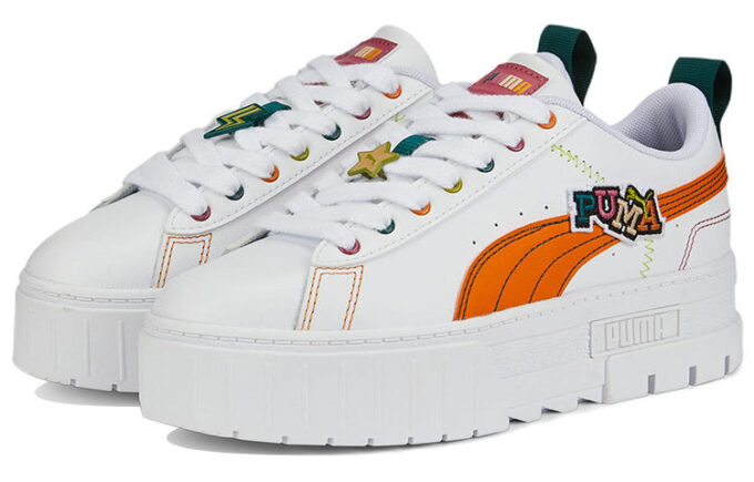 (WMNS) Mayze perforado “Ladrillo naranja blanco”