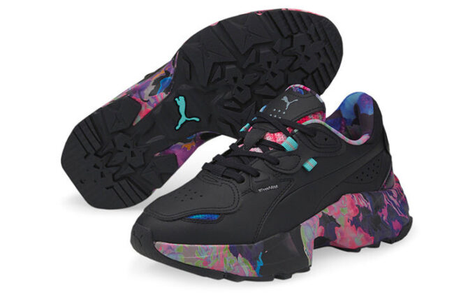 (WMNS) Orquídea “Floral – Black Elektro Aqua”