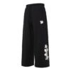 (WMNS) Pantalones casuales de punto con estampado de logotipo en negro