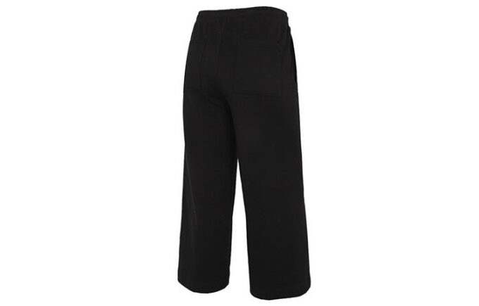 (WMNS) Pantalones casuales de punto con estampado de logotipo en negro