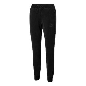 (WMNS) Pantalones de punto con logotipo bordado icónico en negro