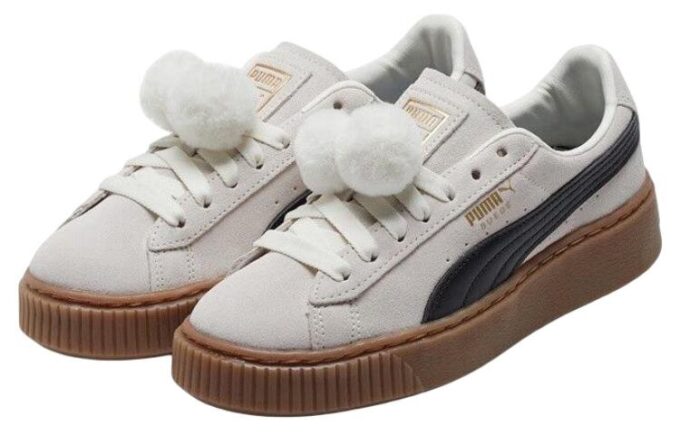 (WMNS) Plataforma de gamuza “Blanco crema”