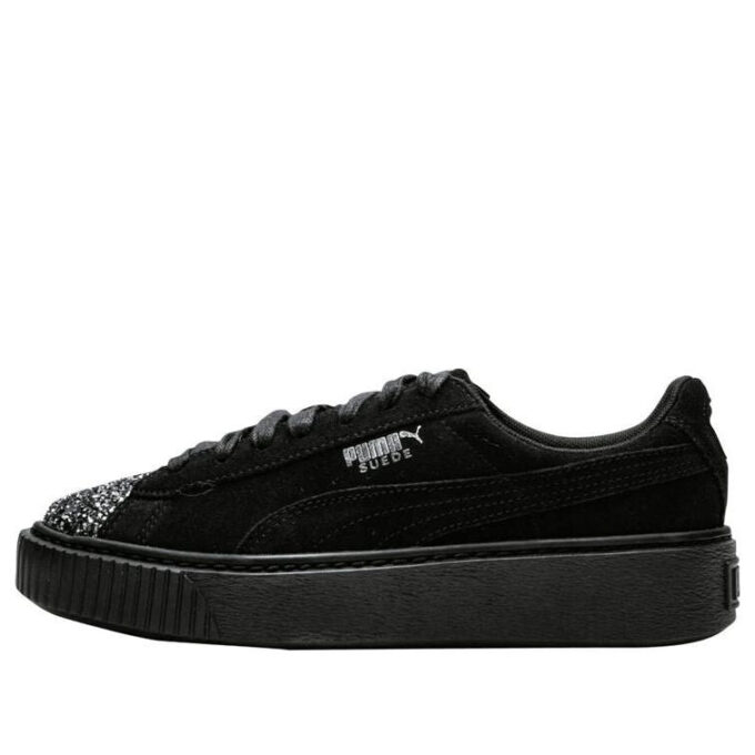 (WMNS) Plataforma de gamuza “Crushed Gem – Negro”
