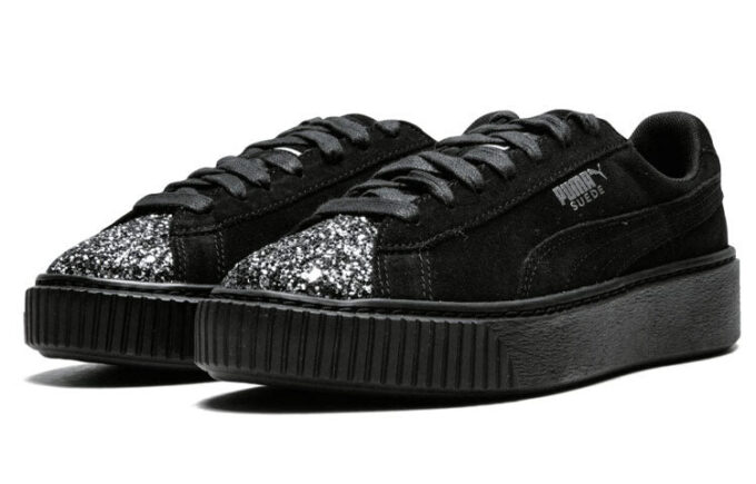 (WMNS) Plataforma de gamuza “Crushed Gem – Negro”