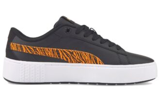 (WMNS) Plataforma Mash “Negro Blanco Naranja”