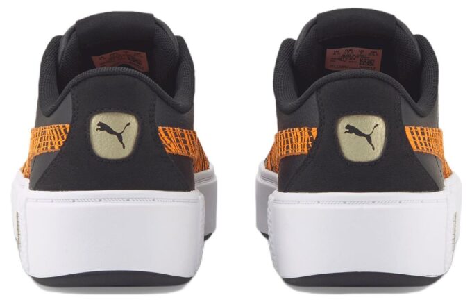 (WMNS) Plataforma Mash “Negro Blanco Naranja”
