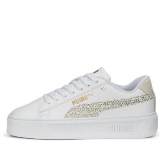 (WMNS) Plataforma Smash V3 “Corte láser blanco oro prístino”