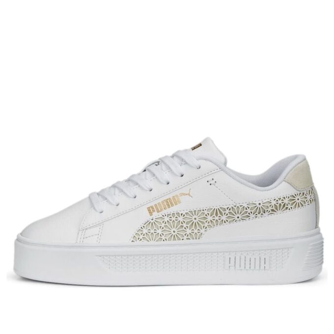 (WMNS) Plataforma Smash V3 “Corte láser blanco oro prístino”