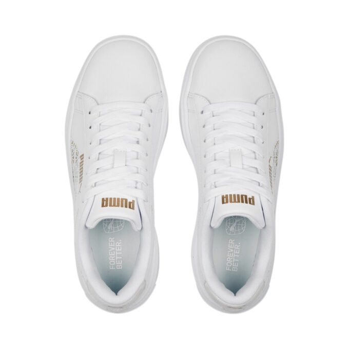 (WMNS) Plataforma Smash V3 “Corte láser blanco oro prístino”