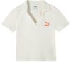 (WMNS) Polo con logo en beige y rojo