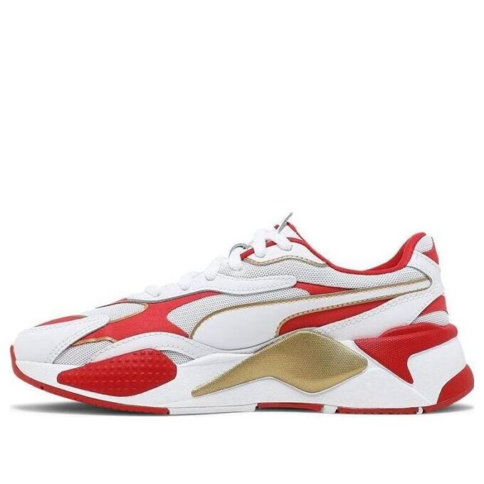 (WMNS) RS-X3 Varsity “Blanco, alto riesgo, rojo”