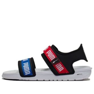 (WMNS) Sandalias casuales Signature Softride Negro Rojo Azul