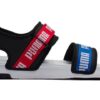 (WMNS) Sandalias casuales Signature Softride Negro Rojo Azul