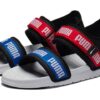 (WMNS) Sandalias casuales Signature Softride Negro Rojo Azul