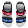 (WMNS) Sandalias casuales Signature Softride Negro Rojo Azul