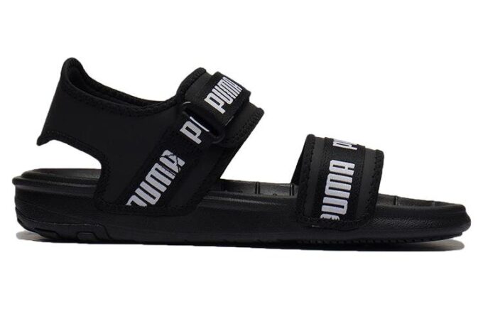 (WMNS) Slide Softride “Wordmark – Negro y blanco”