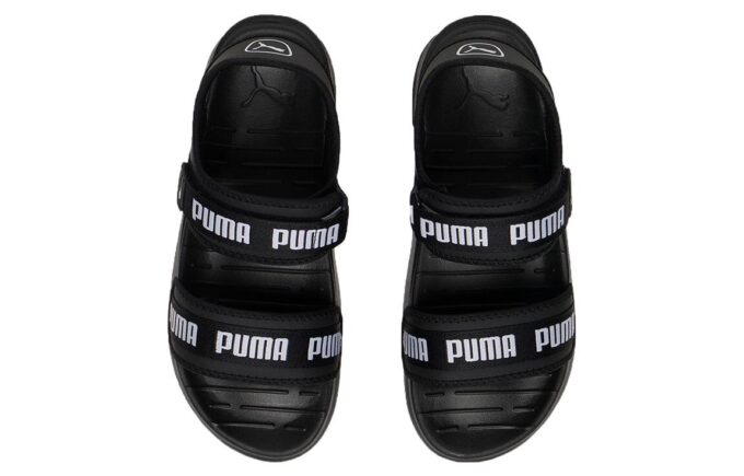 (WMNS) Slide Softride “Wordmark – Negro y blanco”