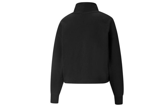(WMNS) Sudadera clásica con logotipo bordado negra