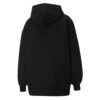(WMNS) Sudadera con capucha clásica con estampado de logotipo extragrande en negro