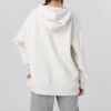 (WMNS) Sudadera con capucha clásica de forro polar con estampado de logotipo extragrande y abrigada en gris