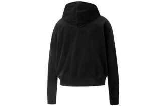 (WMNS) Sudadera con capucha de terciopelo “Negra”