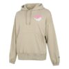 (WMNS) Sudadera con capucha gráfica Downtown, transpirable, con estampado de letras, manga larga, color caqui
