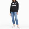 (WMNS) Sudadera con capucha negra con estampado de logotipo clásico