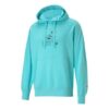 (WMNS) Sudadera con capucha y estampado casual azul ángel