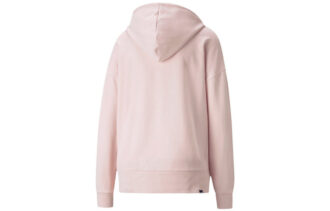 (WMNS) Sudadera deportiva con capucha y cordón de color sólido en rosa y rojo