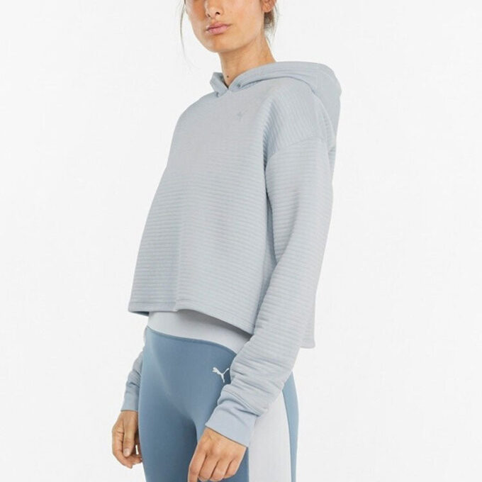 (WMNS) Sudadera deportiva gris para entrenamiento de yoga y running de estudio