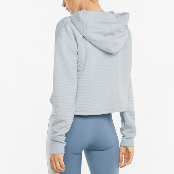 (WMNS) Sudadera deportiva gris para entrenamiento de yoga y running de estudio