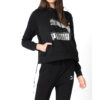 (WMNS) Sudadera deportiva informal negra con capucha