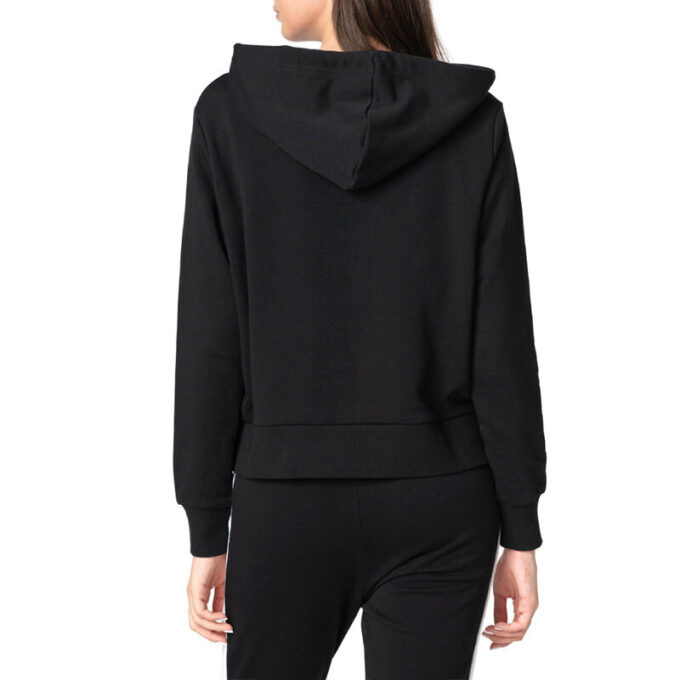(WMNS) Sudadera deportiva informal negra con capucha
