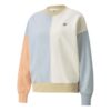 (WMNS) Sudadera holgada de cuello redondo Downtown, color blanco