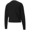 (WMNS) Sudadera negra con cuello redondo y logotipo de estilo