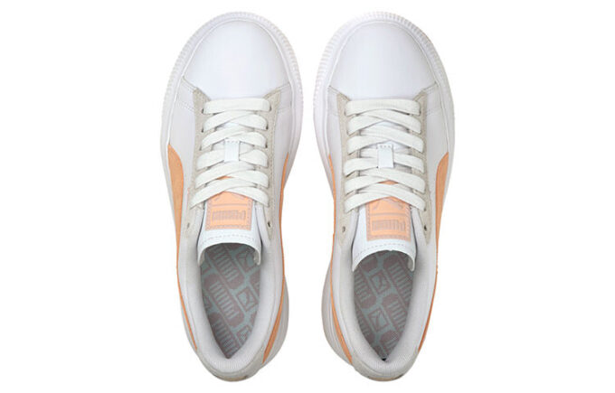(WMNS) Suede Mayu Blanco Naranja