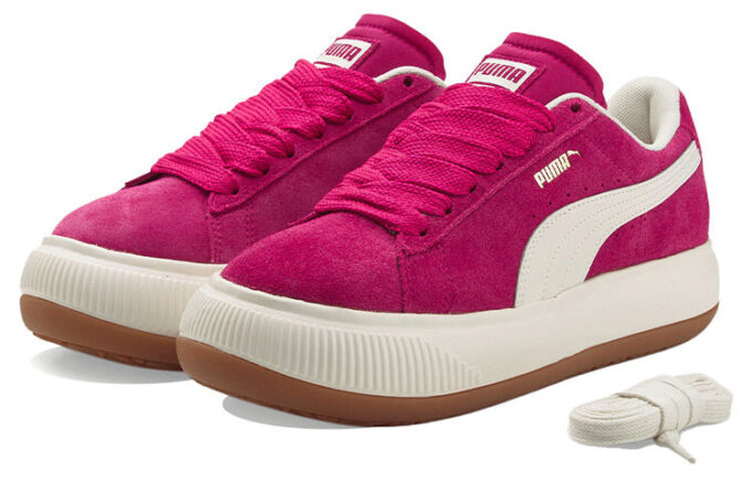 (WMNS) Suede Mayu Up “Vino Rojo Crema Blanco”
