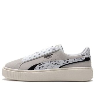 (WMNS) Suede Platform Draw “Grey White”