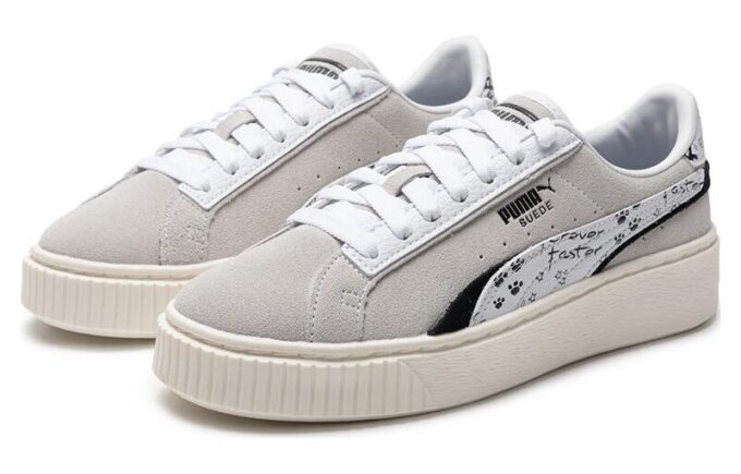 (WMNS) Suede Platform Draw “Grey White”